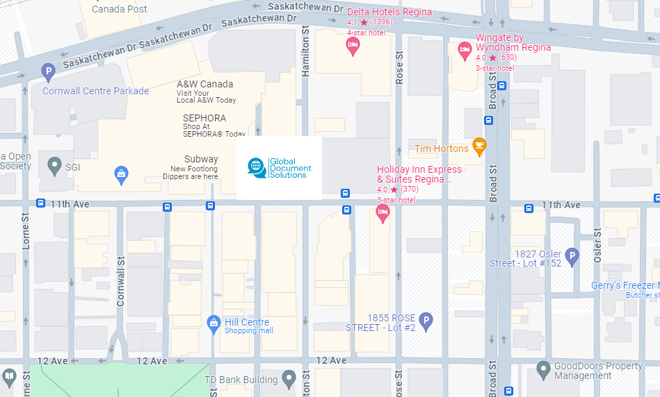 Regina Apostille Office Map