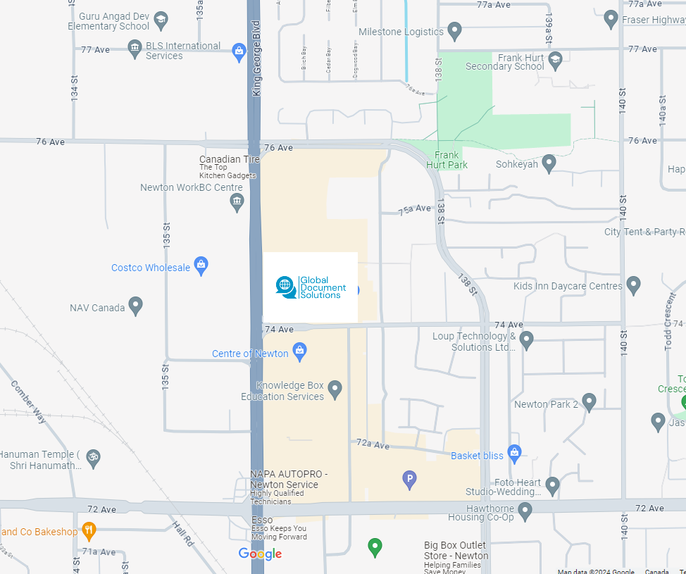 Surrey Apostille Office Map