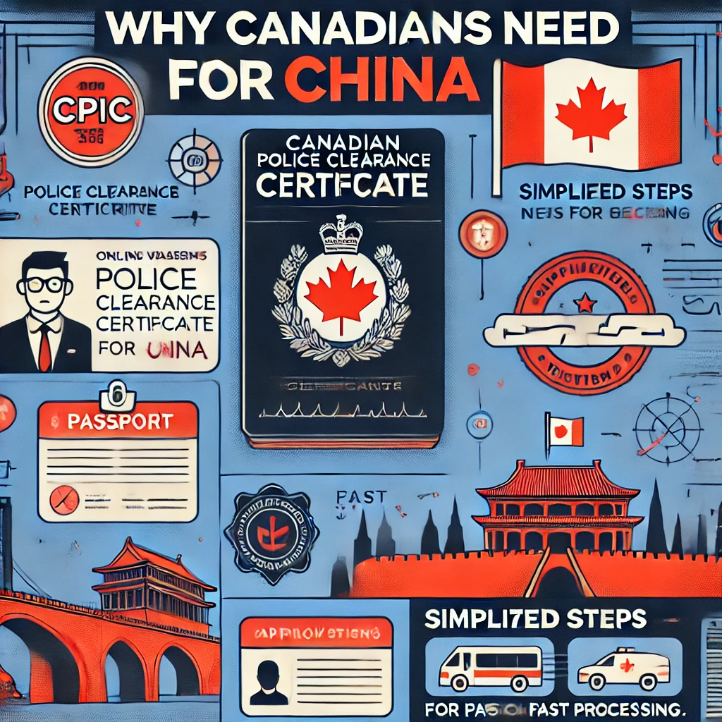 Quick Canadian Police Clearance for China