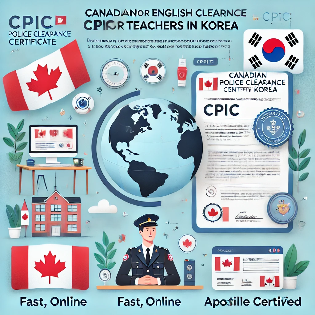 Quick Canadian Police Clearance for Korea