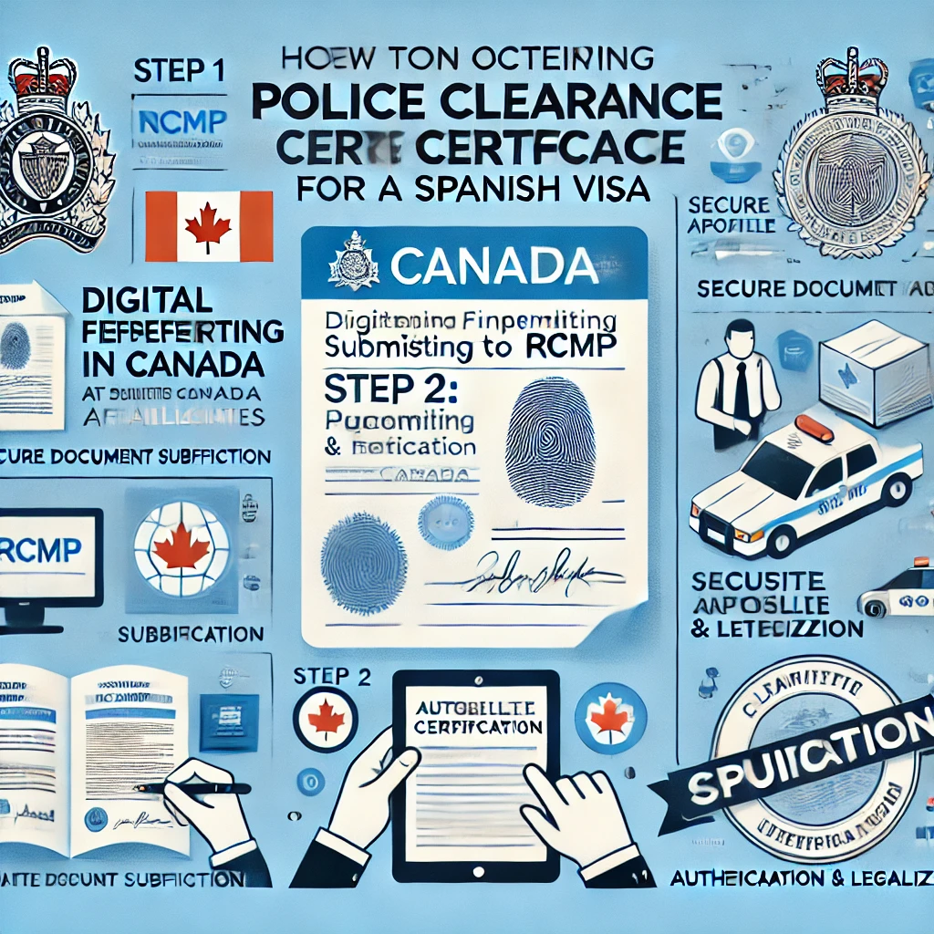 RCMP Police Clearance Certificate for a Spanish Visa