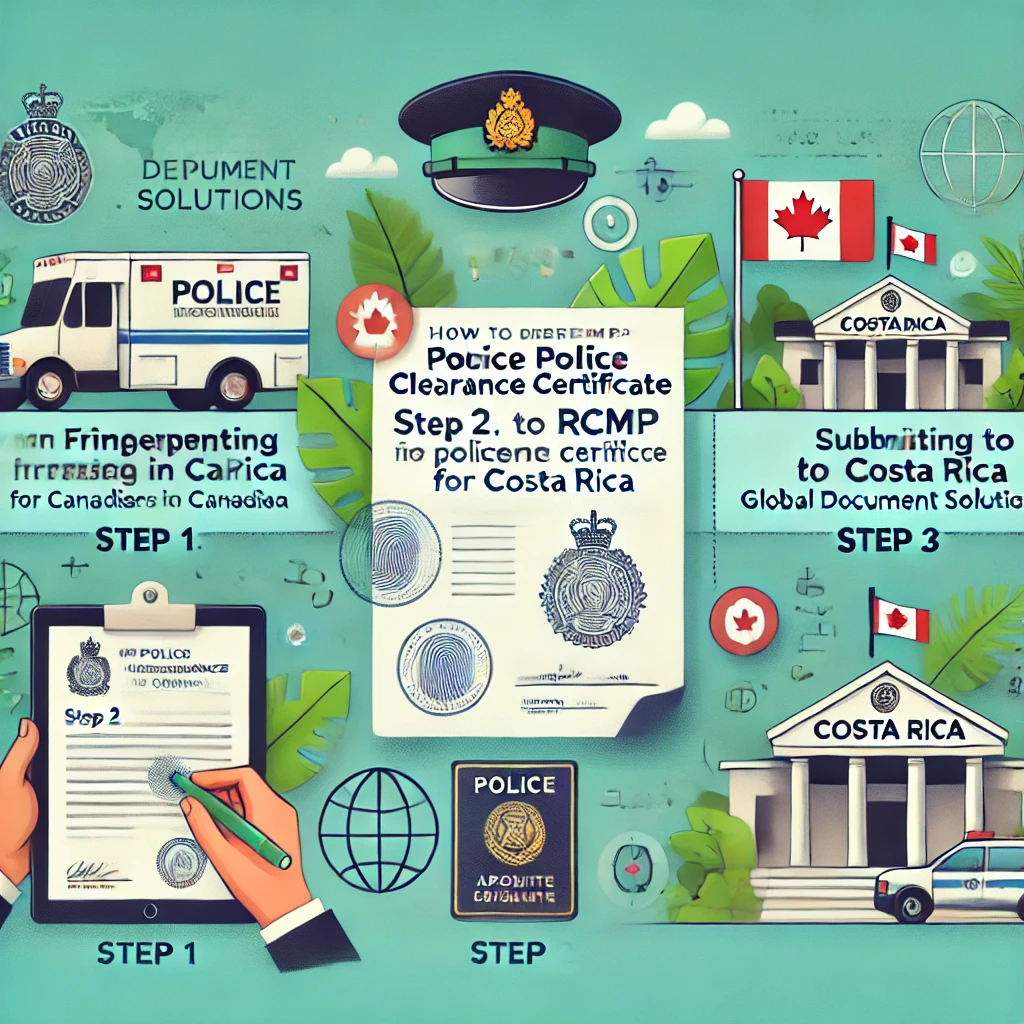 RCMP Police Clearance Certificate for Costa Rica Residency Visa