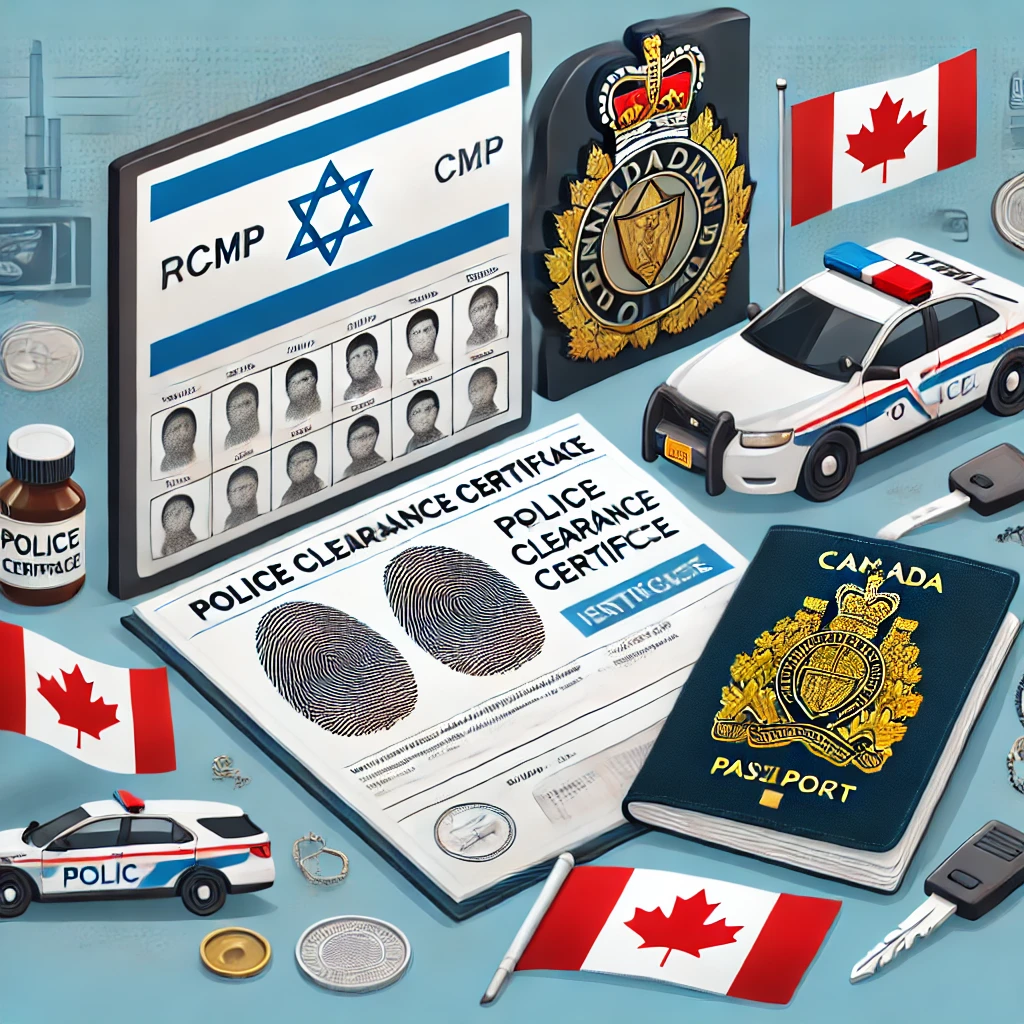 RCMP Police Clearance Certificate for Israel